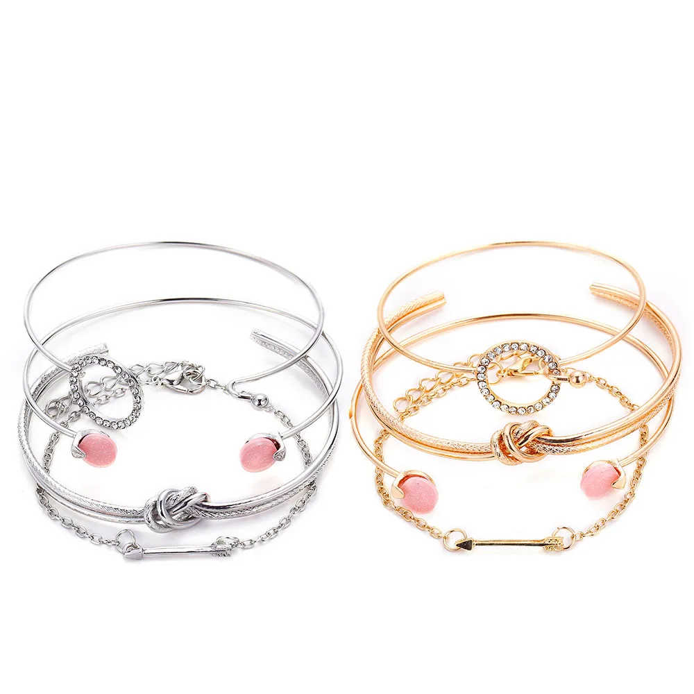 Trendy Fashion Thin Bangles RH&Gold Plated Bracelet Arrow Round Ball Charm Bracelet for Women Popular Adjustable Jewelry
Trendy Fashion Thin Bangles RH&Gold Plated Bracelet Arrow Round Ball Charm Bracelet for Women Popular Adjustable Jewelry