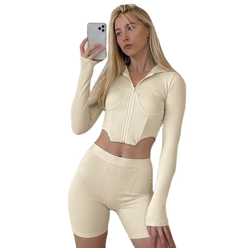 fall 2021 women clothes new arrivals women zipper hooded and casual shorts women ladies tracksuits
fall 2021 women clothes new arrivals women zipper hooded and casual shorts women ladies tracksuits