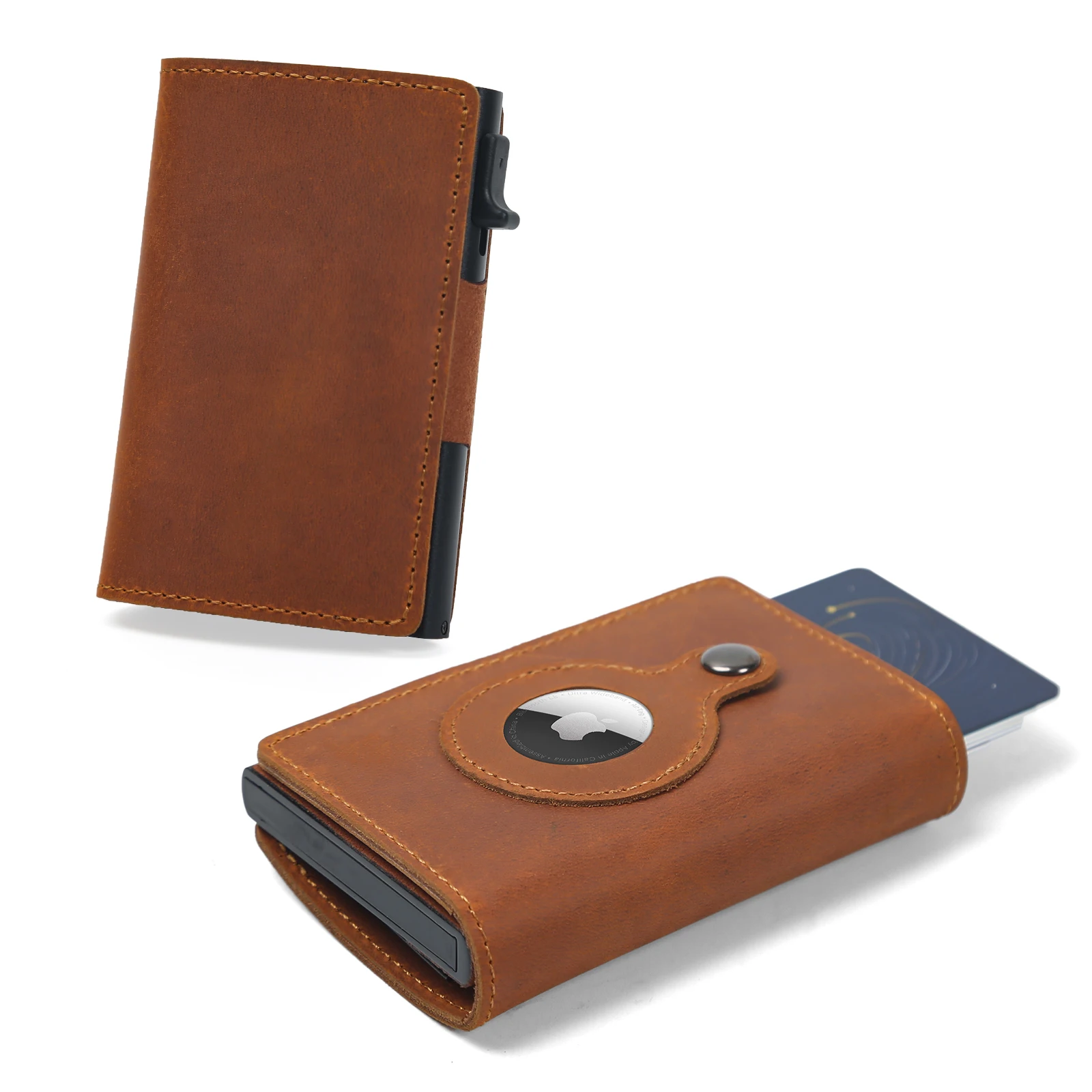 RFID Blocking with Fast Card Access and Built-in Holder for AirTag Magnetic Trifold Wallet Wallet for AirTag
RFID Blocking with Fast Card Access and Built-in Holder for AirTag Magnetic Trifold Wallet Wallet for AirTag