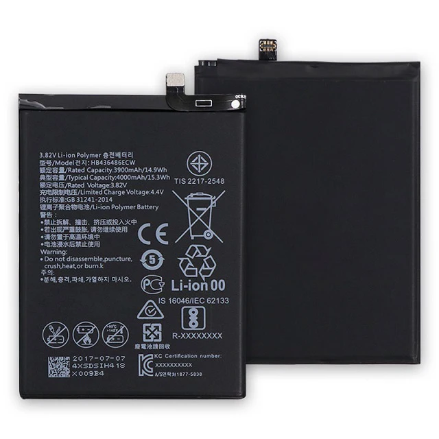 Chinese factory HB436486ECW Replacement phone battery for huawei Mate 10 pro Mate 20
Chinese factory HB436486ECW Replacement phone battery for huawei Mate 10 pro Mate 20