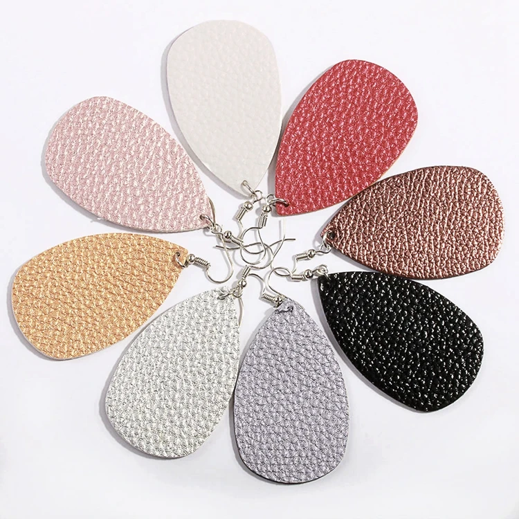 Wholesale Fall Winter Colors Double Sided Faux PU Leather Ladies Girls Dangle Water Drop Earrings Jewelry For Women, As photo
Wholesale Fall Winter Colors Double Sided Faux PU Leather Ladies Girls Dangle Water Drop Earrings Jewelry For Women, As photo