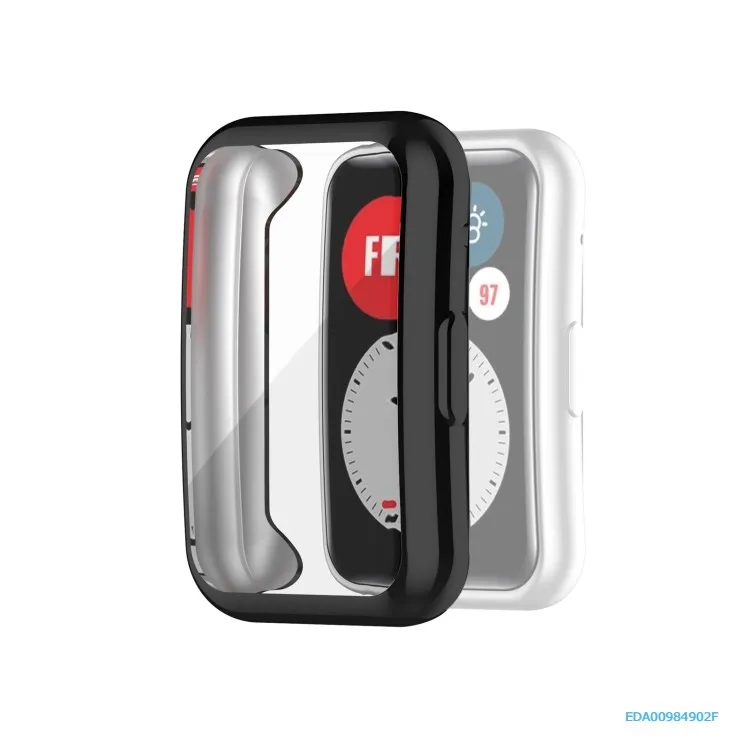 Transparent full coverage Soft TPU Protective case cover for Huawei Watch Fit, Black
Transparent full coverage Soft TPU Protective case cover for Huawei Watch Fit, Black