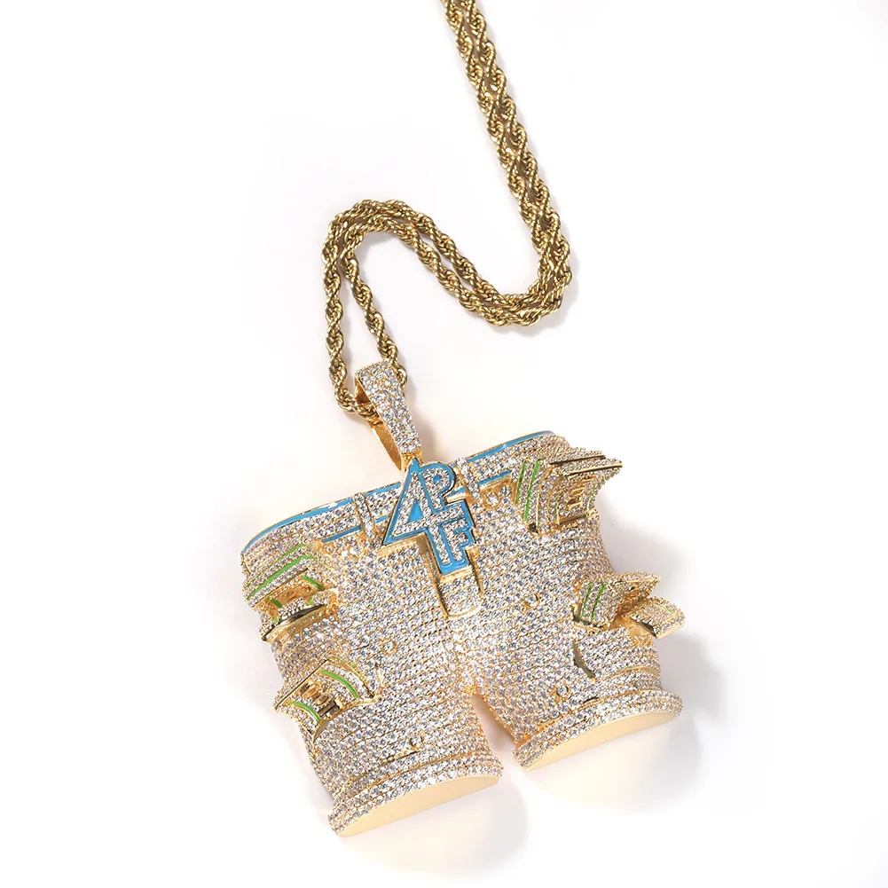 Wholesale Custom Gold Men's CZ Iced Out Diamond Hip Hop Pendants Trousers Shape Necklace
Wholesale Custom Gold Men's CZ Iced Out Diamond Hip Hop Pendants Trousers Shape Necklace