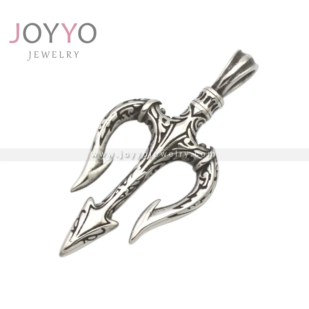 Necklace sea king trident creative pendant necklace hip hop trend personality fashion pendant
Necklace sea king trident creative pendant necklace hip hop trend personality fashion pendant