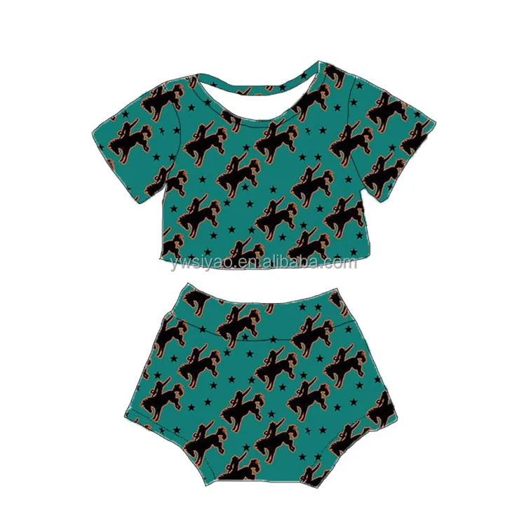 Wholesale Toddler Summer Clothes Cowboy Print Short Sleeve Crop Top With Shorts 2 Piece Outfits Children Clothes Set 0-16 Years, As the picture
Wholesale Toddler Summer Clothes Cowboy Print Short Sleeve Crop Top With Shorts 2 Piece Outfits Children Clothes Set 0-16 Years, As the picture