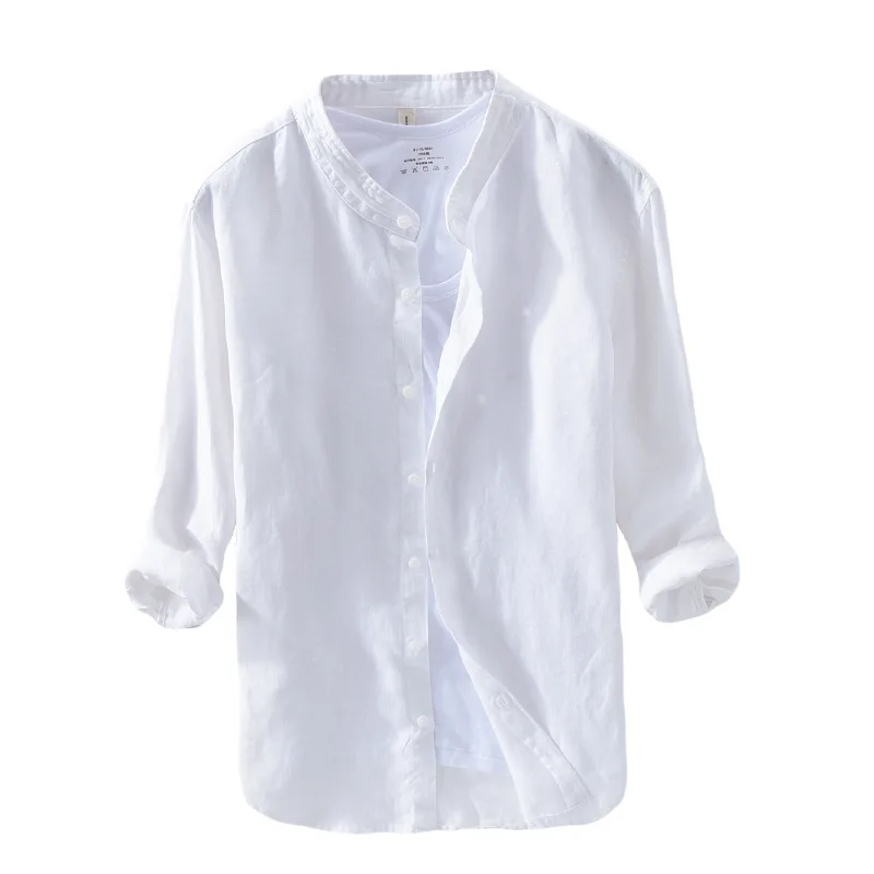 OEM customized high quality men's linen fabric shirt men's blank long sleeve shirt 2-piece set
OEM customized high quality men's linen fabric shirt men's blank long sleeve shirt 2-piece set
