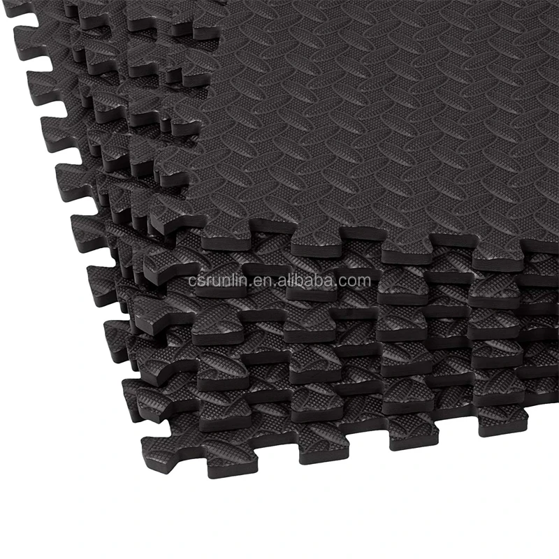 สีทึบวัสดุ EVA ประสานเสื่อชั้นยิมเสื่อทาทามิสำหรับการฝึกร่างกาย 4