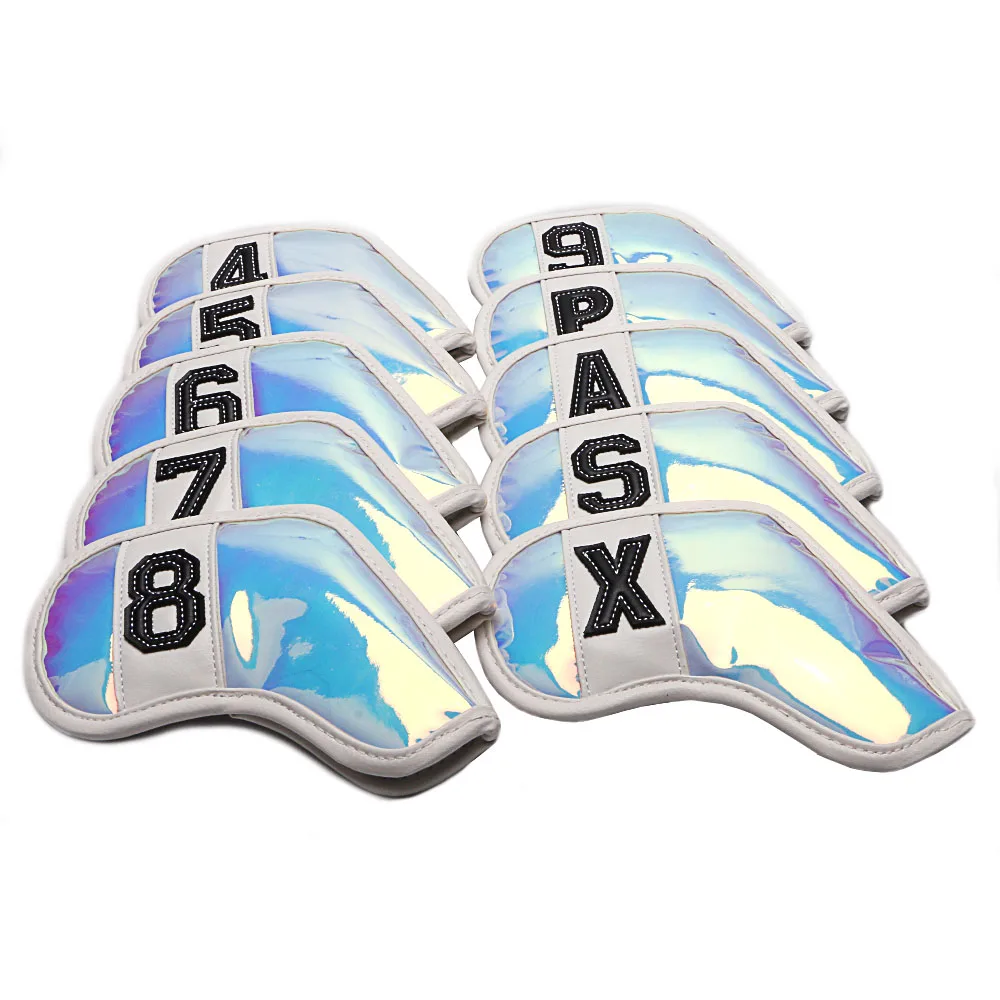 Wholesale custom illusion mirror TPU protective cover 4-9 P.A.S golf irons cover club headcover, Black
Wholesale custom illusion mirror TPU protective cover 4-9 P.A.S golf irons cover club headcover, Black
