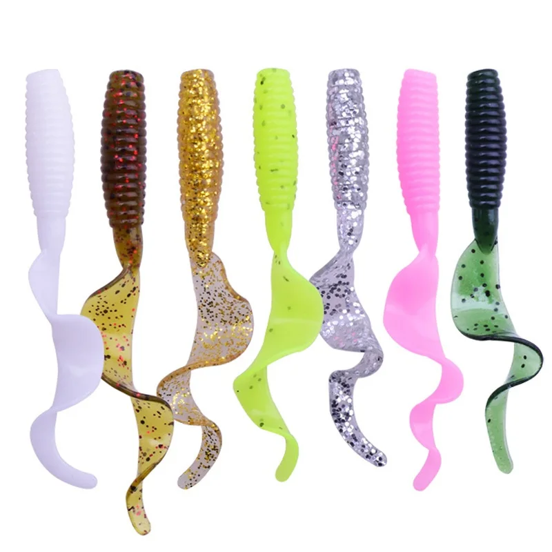 10Pcs Softworm Fishing Lure 5.5cm/1.3g Softlure Swimbait Bass Wobbler Fishing Bait Tackle, 9 color
10Pcs Softworm Fishing Lure 5.5cm/1.3g Softlure Swimbait Bass Wobbler Fishing Bait Tackle, 9 color
