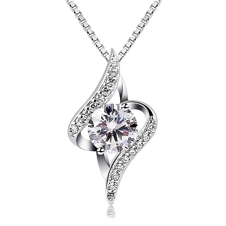 Hot selling personalized zircon pendant S925 sterling silver necklace for ladies
Hot selling personalized zircon pendant S925 sterling silver necklace for ladies