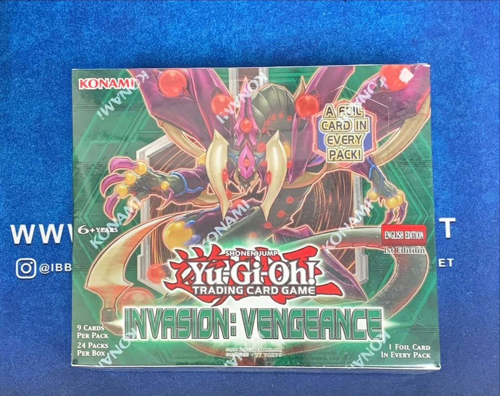 English YUGIOH Konami Yu-Gi-Oh! TCG Invasion Vengeance Booster Box 24 Packs Unopened Factory Sealed, Colorful
English YUGIOH Konami Yu-Gi-Oh! TCG Invasion Vengeance Booster Box 24 Packs Unopened Factory Sealed, Colorful