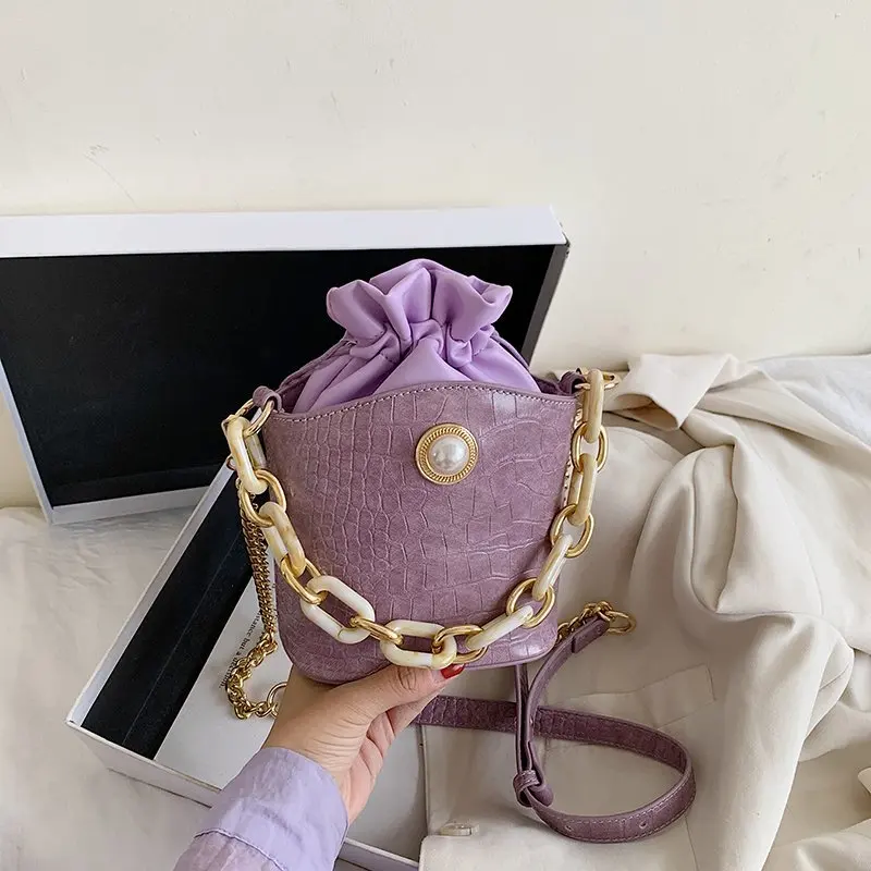 Trending Crocodile Handbag Women Hand Bags Luxury Pearl Cross Body Bag Fashion Chains Bucket Clutch Handbags, Multi
Trending Crocodile Handbag Women Hand Bags Luxury Pearl Cross Body Bag Fashion Chains Bucket Clutch Handbags, Multi