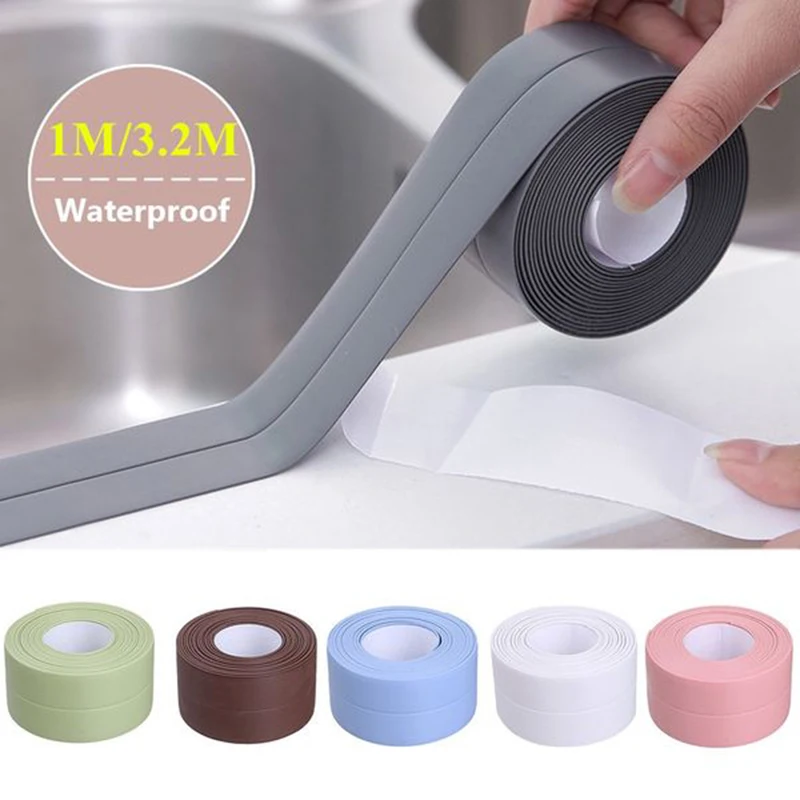1 Roll Bathroom Shower Sink Bath Sealing Strip Tape PVC Self Adhesive Waterproof Wall Sticker for Bathroom Kitchen 
1 Roll Bathroom Shower Sink Bath Sealing Strip Tape PVC Self Adhesive Waterproof Wall Sticker for Bathroom Kitchen