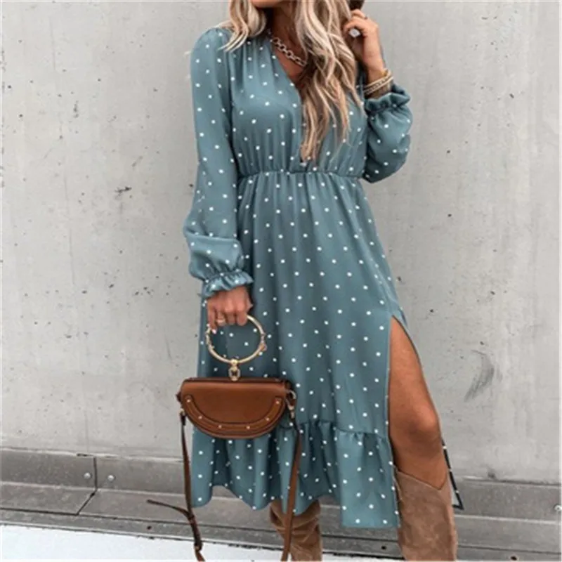 V-neck Sexy new arrivals dress fashion printed long sleeve dress, Picture 
V-neck Sexy new arrivals dress fashion printed long sleeve dress, Picture