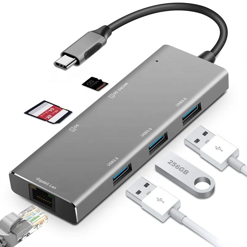 SIKAI 100W USB 3.1 HUB splitter SD Card TF Card Type C 6 in 1 charging dock station for mobile phone for laptop
SIKAI 100W USB 3.1 HUB splitter SD Card TF Card Type C 6 in 1 charging dock station for mobile phone for laptop