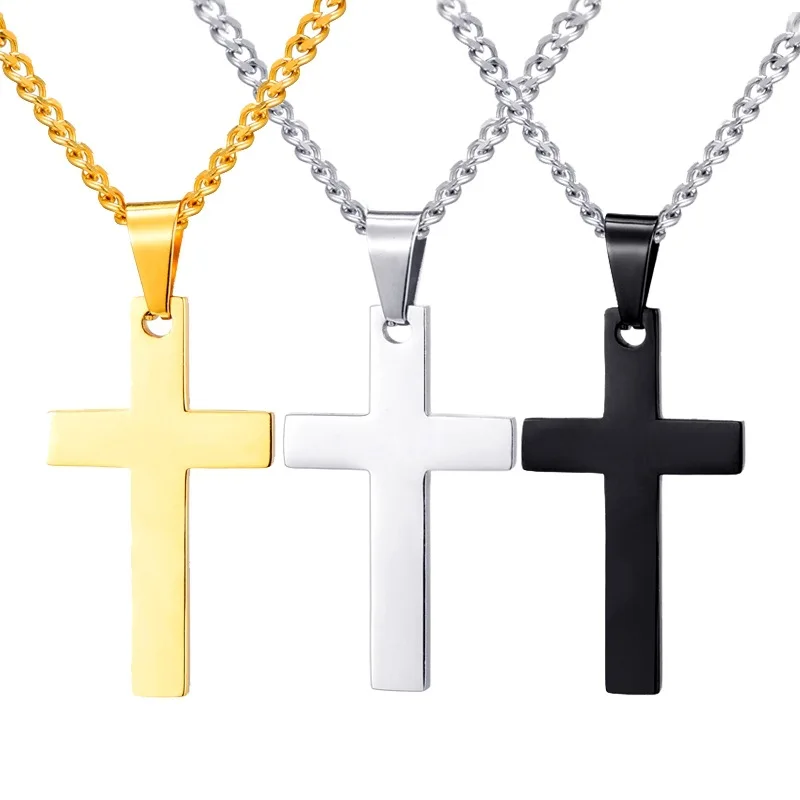 Jewelry Manufacturer Expensive high polished Plain Stainless Steel Necklace Men Classic Christian Cross Necklace, Color for choice
Jewelry Manufacturer Expensive high polished Plain Stainless Steel Necklace Men Classic Christian Cross Necklace, Color for choice