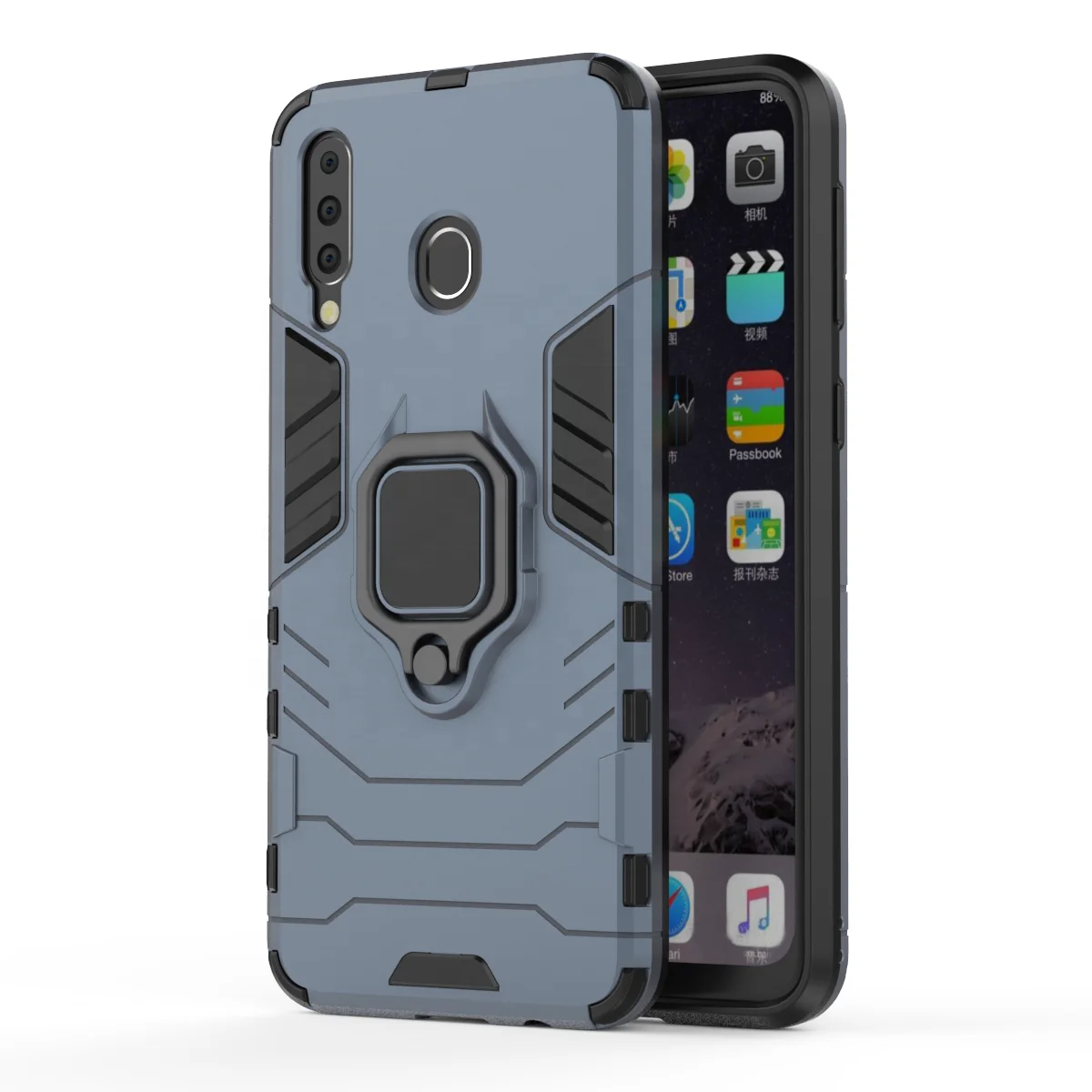 Camouflage 2 in 1 shield style armor hybrid bicolor bracket phone cases cover for iphone 7/8 plus lg, Black/blue/light pink
Camouflage 2 in 1 shield style armor hybrid bicolor bracket phone cases cover for iphone 7/8 plus lg, Black/blue/light pink