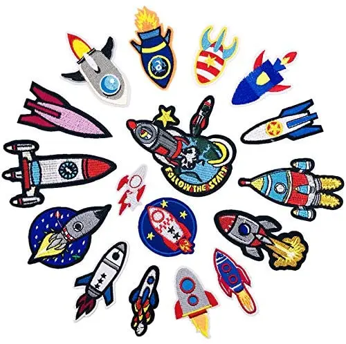 Embroidery Patches Rocket Series Sew On Patches Iron On Patches for Clothes Badges Sticker for Jeans
Embroidery Patches Rocket Series Sew On Patches Iron On Patches for Clothes Badges Sticker for Jeans