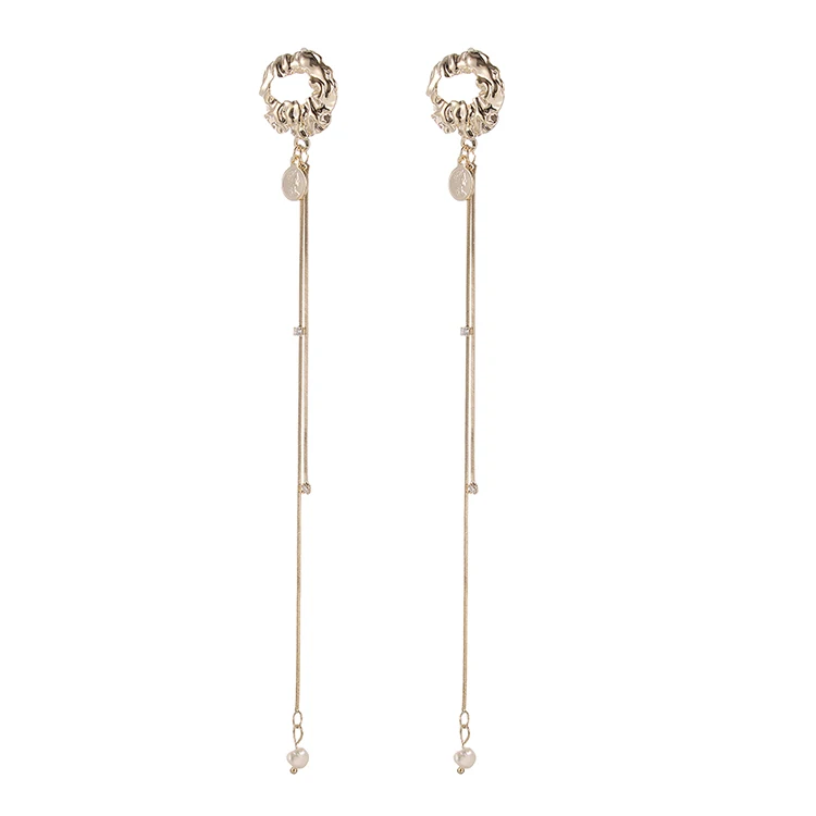 Fashion Party Wedding Women Long Earrings Jewelry Gold Plated Temperament Brass Tassel Earrings, Picture
Fashion Party Wedding Women Long Earrings Jewelry Gold Plated Temperament Brass Tassel Earrings, Picture