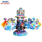 Space roaming rotating plane modern amusement park children rides