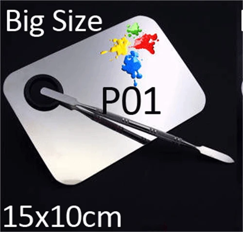 MP001 Big Size Stainless Steel nail Paint Palette Color Tray For Nail Art School Supplies Watercolor Oil Painting Makeup Palette
MP001 Big Size Stainless Steel nail Paint Palette Color Tray For Nail Art School Supplies Watercolor Oil Painting Makeup Palette