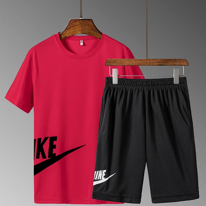 2021 Spring/Summer Men's Fresh Breathable Casual Sports Set Men's T-Shirt Shorts Two Piece Loose Stretch Shorts
2021 Spring/Summer Men's Fresh Breathable Casual Sports Set Men's T-Shirt Shorts Two Piece Loose Stretch Shorts