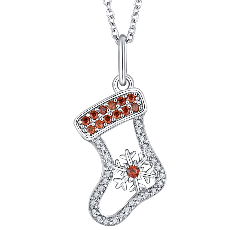 Wholesale Customized Women Christmas Sock Jewellery Gift OEM Rhodium Plated 925 Sterling Silver Iced Out Cartoon Pendant Jewelry
Wholesale Customized Women Christmas Sock Jewellery Gift OEM Rhodium Plated 925 Sterling Silver Iced Out Cartoon Pendant Jewelry