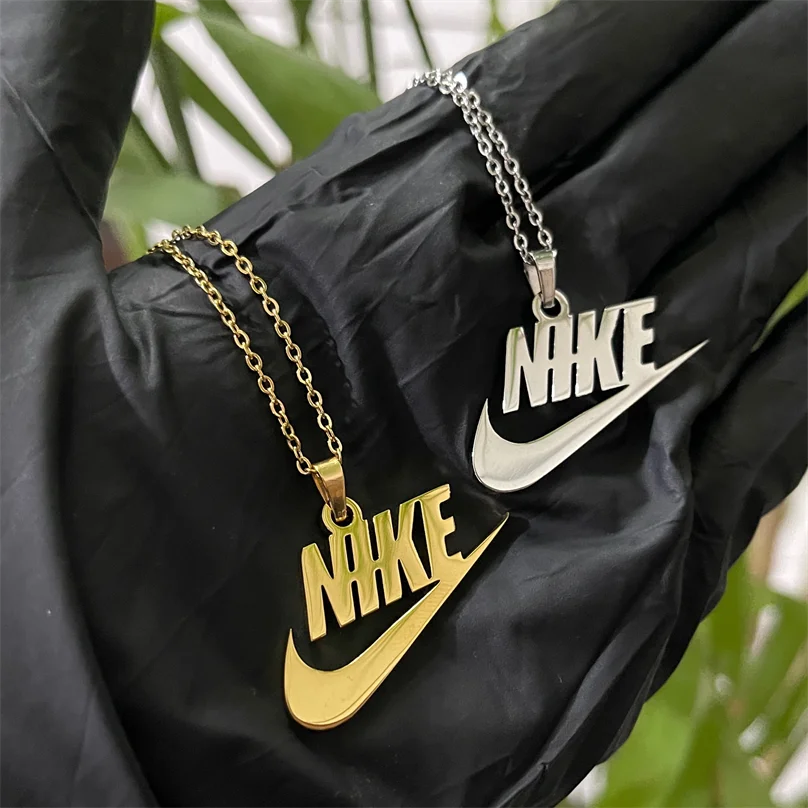 Wholesale 18K Gold Swoosh Chain Stainless Steel Swoosh Charms Necklace Vintage Tick Urban Jewelry Tick Men Pendant Rock Logo
Wholesale 18K Gold Swoosh Chain Stainless Steel Swoosh Charms Necklace Vintage Tick Urban Jewelry Tick Men Pendant Rock Logo