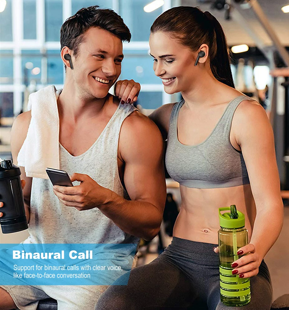 TW50 In Ear Bluetooth Earphone TWS Bluetooth V5.0 Wireless Headphone for Xiaomi Huawei - ANKUX.COM