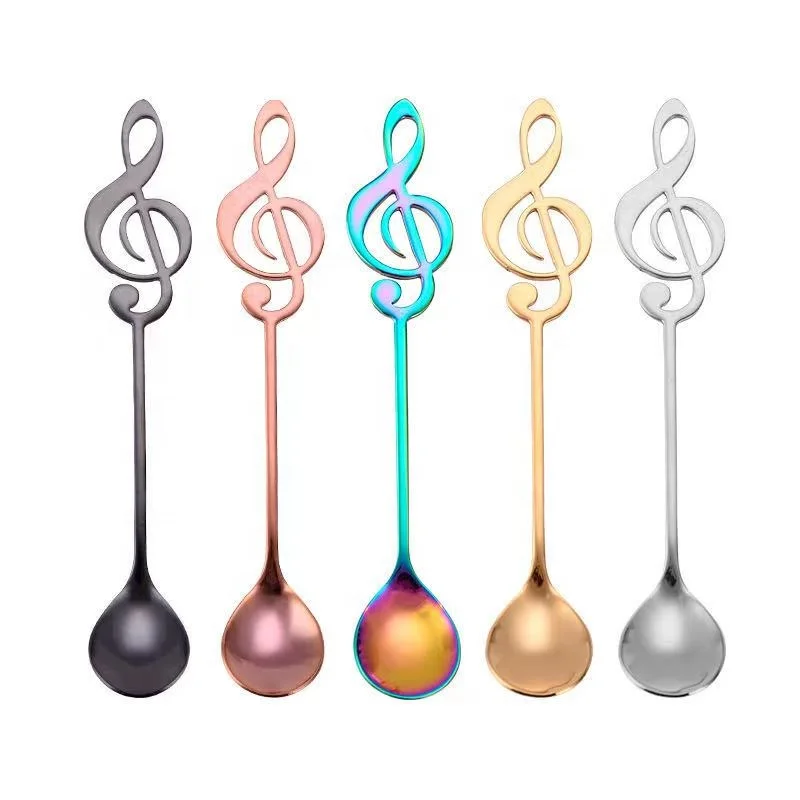 Wholesale Colorful 304 Stainless Steel Creative Musical Notes Coffee Stirring Spoon Mug Dessert Spoon, Silver,gold,rose gold,colorful
Wholesale Colorful 304 Stainless Steel Creative Musical Notes Coffee Stirring Spoon Mug Dessert Spoon, Silver,gold,rose gold,colorful