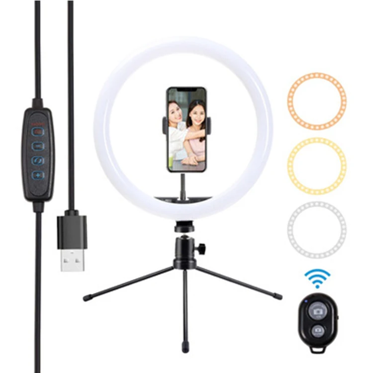 2020 New Video Remote Led Photography Lamp Large Table Stand Ring Phone Dimmable Desk Ring Light, Black pink white
2020 New Video Remote Led Photography Lamp Large Table Stand Ring Phone Dimmable Desk Ring Light, Black pink white