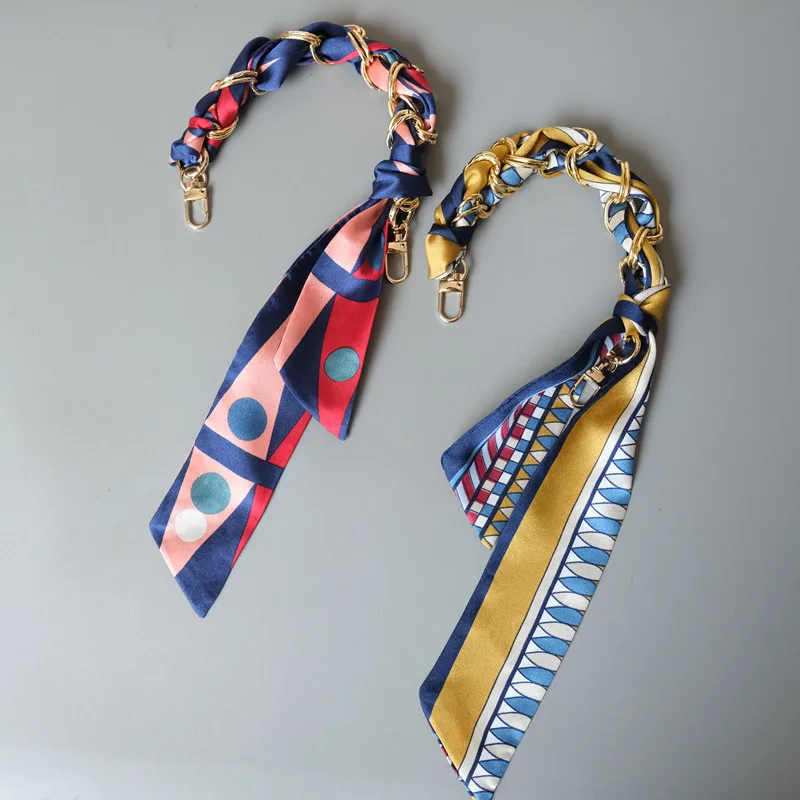 REWIN Luxury Design Women Handbag Accessories Twily Silk Scarf Handbag Metal Chain Strap for Tote Bag Decoration, 16 colors in stock
REWIN Luxury Design Women Handbag Accessories Twily Silk Scarf Handbag Metal Chain Strap for Tote Bag Decoration, 16 colors in stock
