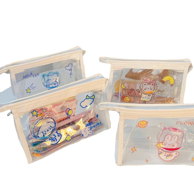 2021 Cute Quicksand Cosmetic Bags Girl Heart Transparent Pvc makeup bag Ins Wind Large Capacity Stationery Storage Bag
2021 Cute Quicksand Cosmetic Bags Girl Heart Transparent Pvc makeup bag Ins Wind Large Capacity Stationery Storage Bag