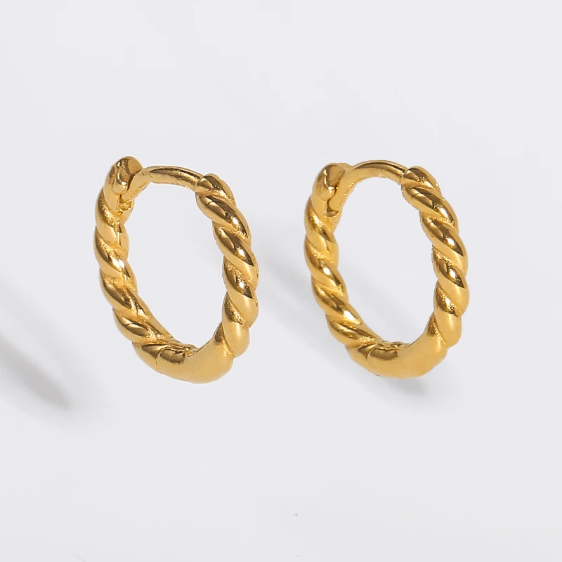 18k PVd Dainty Thin Classic Rope Chain Stainless Steel Hoop Earring Versatile Fashion Jewelry
18k PVd Dainty Thin Classic Rope Chain Stainless Steel Hoop Earring Versatile Fashion Jewelry
