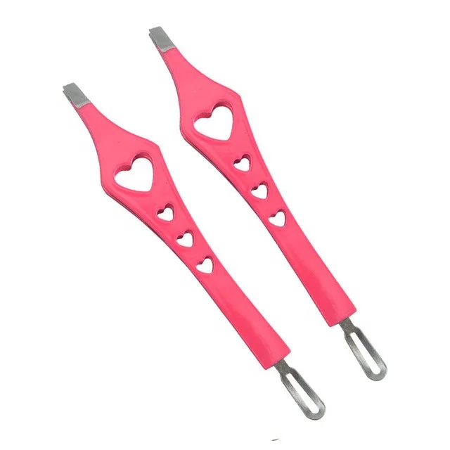 Professional Double Head Heart Stainless Steel Tweezers Hollow Out Lash Eyebrow Facial Hair Remover, Pink
Professional Double Head Heart Stainless Steel Tweezers Hollow Out Lash Eyebrow Facial Hair Remover, Pink