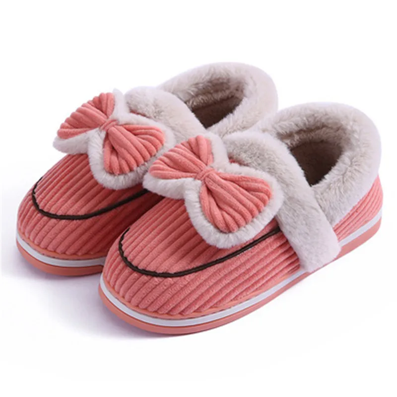 Women Plush Cotton Slippers Winter Confinement Cotton Shoes Bowknot Cute Indoor Plush Non-slip Home Slippers, As the picture display
Women Plush Cotton Slippers Winter Confinement Cotton Shoes Bowknot Cute Indoor Plush Non-slip Home Slippers, As the picture display