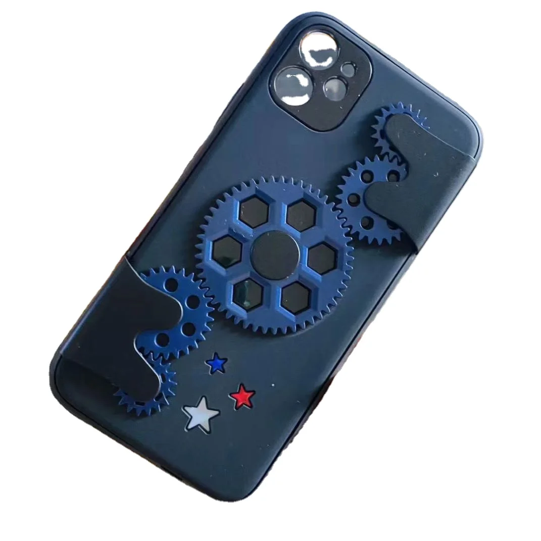 Gear cool phone case Rotating Gear mobile phone case Fashion Soft Cover Case For i Phone 11 Pro Max XS XR X 8 7 Plus
Gear cool phone case Rotating Gear mobile phone case Fashion Soft Cover Case For i Phone 11 Pro Max XS XR X 8 7 Plus