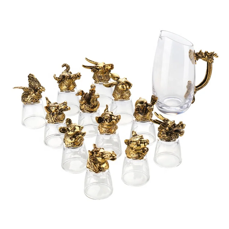 Amazon High-grade Custom 12 Zodiac Alloy Crystal Short Liquor Cup White Wine Glass Wine Splitter Decanter Set Gift, Gold, ancient gold, silver, ancient tin, ancient copper
Amazon High-grade Custom 12 Zodiac Alloy Crystal Short Liquor Cup White Wine Glass Wine Splitter Decanter Set Gift, Gold, ancient gold, silver, ancient tin, ancient copper