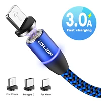 

USLION Fast Charging 3 In 1 Phone Cable Magnetic Cell Phone Data Cable Chargers Shenzhen