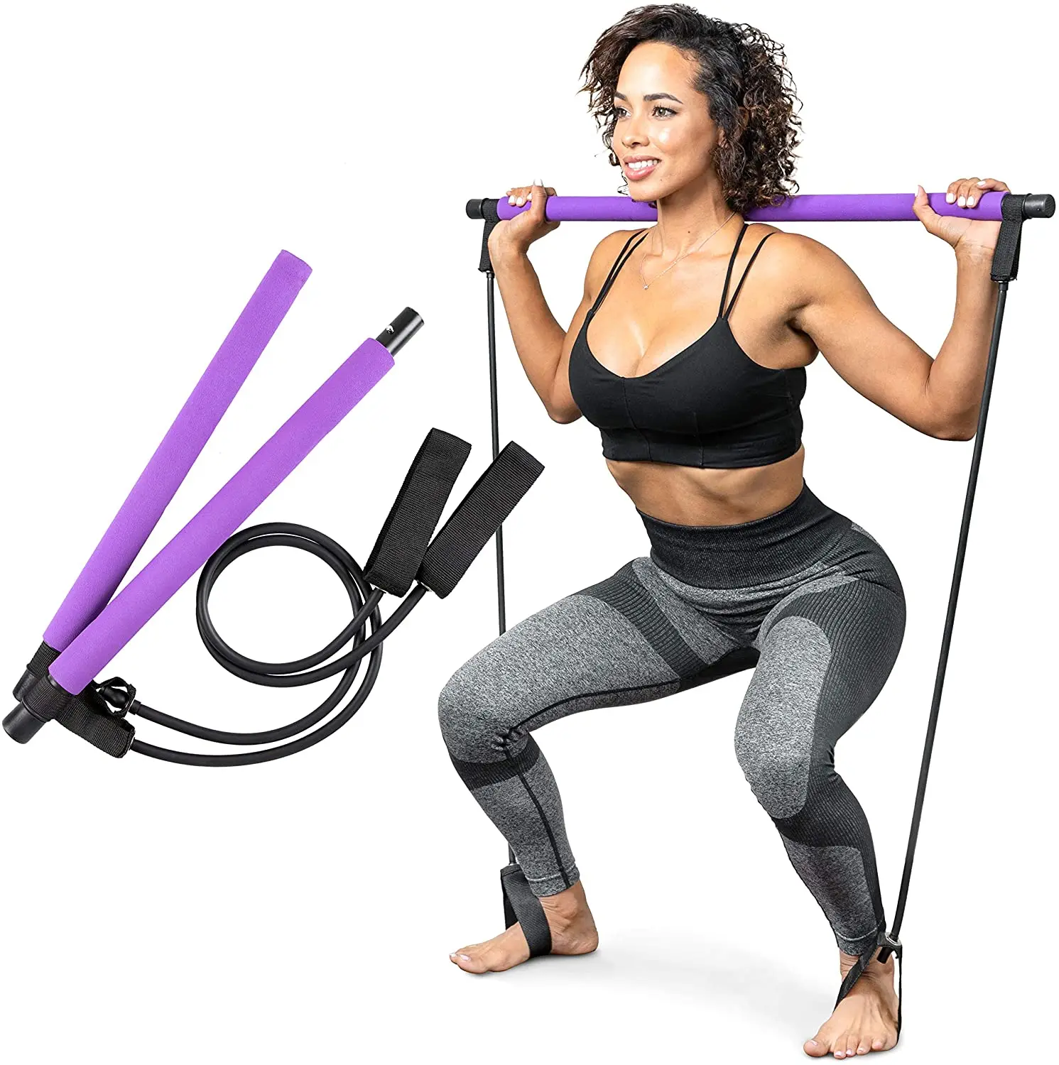 SD-PL02 Amazon's best seller home exercise yoga pilates kit portable pilates stick bar, Purpule, pink
SD-PL02 Amazon's best seller home exercise yoga pilates kit portable pilates stick bar, Purpule, pink