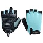 Fashion half finger body building training custom gym weight lifting gloves