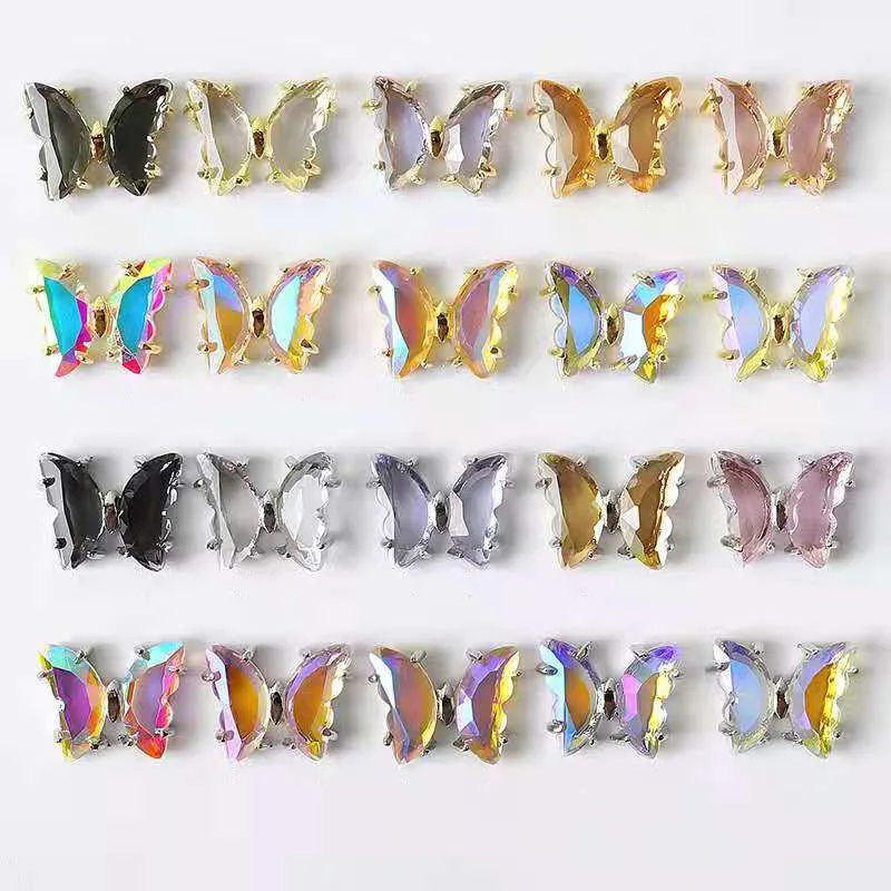 New 3D Aurora Crystal Butterfly Nail Art Rhinestones Super Flash Crystal Butterfly Nail Accessories, Colorful
New 3D Aurora Crystal Butterfly Nail Art Rhinestones Super Flash Crystal Butterfly Nail Accessories, Colorful