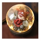 New Products Valentine Day Gift Eternal Forever Preserved Rose eternal rose christmas ball