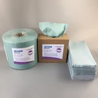 Industry Suzhou Cleanroom Green Cellulose Wipe Cloth High Performance Cleaning Oil Wipes In Roll