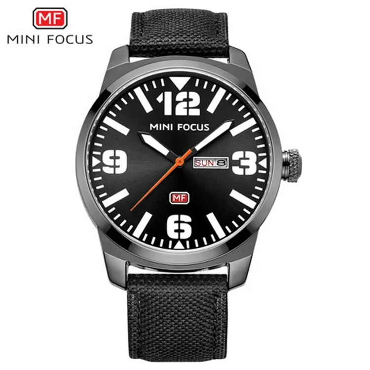 MINI FOCUS 0032G Men Quartz Wristwatches Nylon Band Casual Male Clock Army Wrist Watch
MINI FOCUS 0032G Men Quartz Wristwatches Nylon Band Casual Male Clock Army Wrist Watch