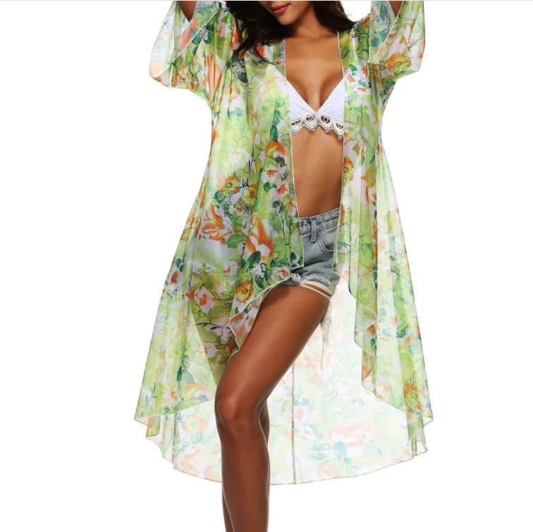 2022 new Chiffon sexy beach skirt cardigan floral print irregular sunscreen blouse women's swimsuit
2022 new Chiffon sexy beach skirt cardigan floral print irregular sunscreen blouse women's swimsuit