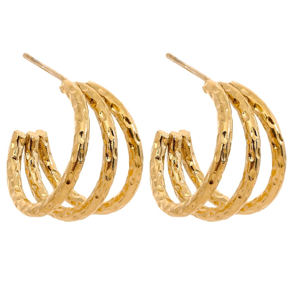 JINYOU 267 Stainless Steel C Shape Geometric Hollow Layered Fashion Earrings Daily Metal Waterproof Jewelry Minimalist Women
JINYOU 267 Stainless Steel C Shape Geometric Hollow Layered Fashion Earrings Daily Metal Waterproof Jewelry Minimalist Women