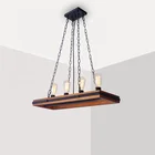 The new simple wood pendant light designer led hanging decoration chandelier