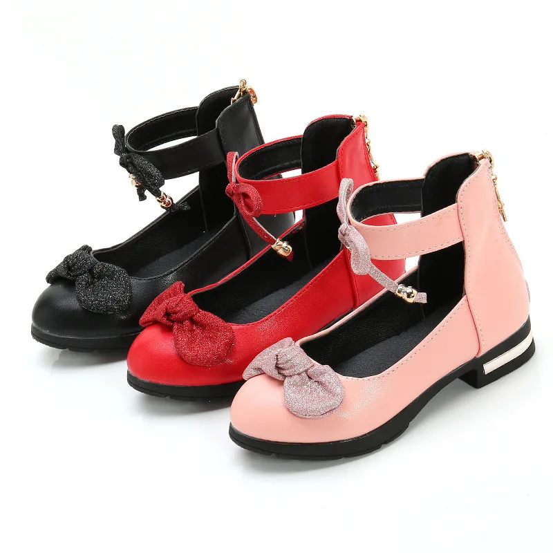 Lovely Princess Shoes For Children Girls Non-slip Soft Soled Flat Shoes Fashion Casual Performance Littele Girls Singe Shoe, Black red pink
Lovely Princess Shoes For Children Girls Non-slip Soft Soled Flat Shoes Fashion Casual Performance Littele Girls Singe Shoe, Black red pink