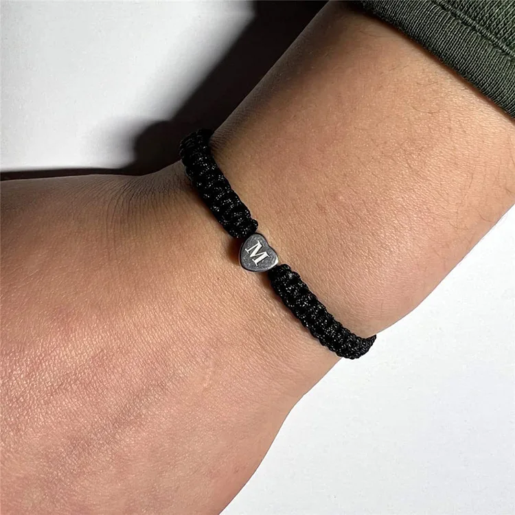 2022 New Arrival Fashion Handmade Braided Bracelet Couple 26 Letters Bracelet Adjustable Heart Bracelet for Women, A-z
2022 New Arrival Fashion Handmade Braided Bracelet Couple 26 Letters Bracelet Adjustable Heart Bracelet for Women, A-z